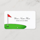 Recherche de golfeur cartes visite Instructeur