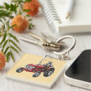 Zoek naar oude tractor sleutelhangers Rood