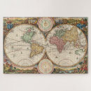 Recherche de cartes antiques puzzles Monde