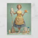 Recherche de ménagère cartes postales Femme au foyer