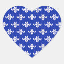 Recherche de motif scandinave autocollants Bleu