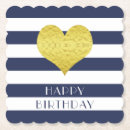 Recherche de joyeux anniversaire dessous de verres Bleu