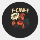 Zoek naar grappige haan stickers F caw f