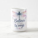 Recherche de ailes colorées tasses Libellule