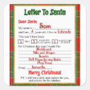 Recherche de lettre père noël autocollants Pôle nord