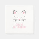 Zoek naar witte kat servetten Girl