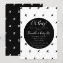 Recherche de motif noir et blanc invitations Baby
