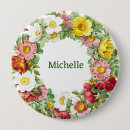 Recherche de modèle floral badges Coloré