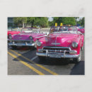 Recherche de voiture rose cartes postales Rétro