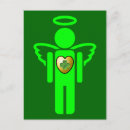 Recherche de trèfle de quatre feuilles cartes postales Irish