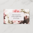 Recherche de conception vintage cartes visite Fleuriste