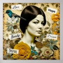 Recherche de femme jaune posters Fleurs