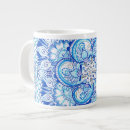 Recherche de conception mandala tasses Bleu