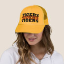 Recherche de tigre de casquettes Orange