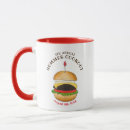 Zoek naar burgers mokken Hamburger