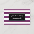 Recherche de rayures violettes cartes visite Customer