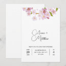 Recherche de fleur de cerisier mariage invitations Fleurs d'aquarelle rose pâle