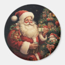 Recherche de père noël vintage magnets Vacances