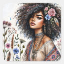 Recherche de cheveux afro autocollants Rétro
