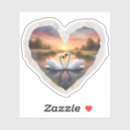 Recherche de cygne blanc autocollants Amour