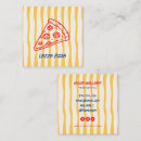 Recherche de nourriture italienne cartes visite Moderne