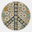 Recherche de paix autocollants Marguerite