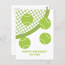 Recherche de tennis anniversaire cartes Sports