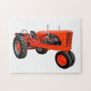 Recherche de tracteur rouge puzzles Vintage
