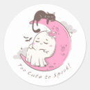 Recherche de de chat de halloween autocollants Rose
