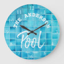 Zoek naar swimming pool klokken Blauw