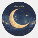 Recherche de croissant de lune autocollants Étoile