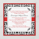 Recherche de damassé rouge invitations Seize