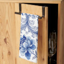 Recherche de bleu delft cuisine linges Floral