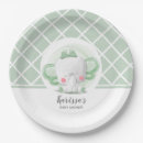 Recherche de elephant baby shower assiettes Aquarelle