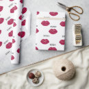 Zoek naar lippen cadeaupapier Rood