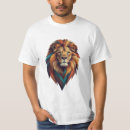Recherche de dessins géométriques tshirts Lion