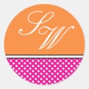 Recherche de à petits pois orange autocollants Rétro