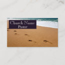 Zoek naar voetafdrukken visitekaartjes Religieus