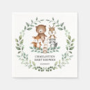 Recherche de baby shower hibou serviettes Animaux des bois