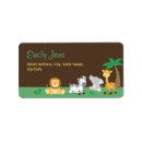 Recherche de jungle baby shower étiquettes adresse retour Bébé