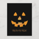 Zoek naar pompoen gezichten briefkaarten Trick or treat