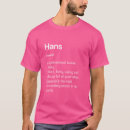Zoek naar hans tshirts Naam