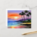 Recherche de aquarelle de plage cartes postales Artistique