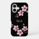 Recherche de fleurs de cerisier iphone coques Rose