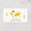 Recherche de international cartes visite Agent de voyage