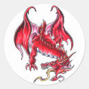 Recherche de dragon rouge autocollants Cool