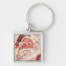 Recherche de noël vintage porteclés Santa claus