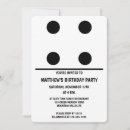 Recherche de pièce de jeu invitations Noir et blanc