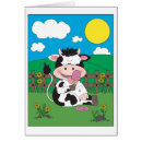 Recherche de vache bande dessinée cartes postales Illustration