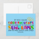 Zoek naar positieve gedachten briefkaarten Inspirerend